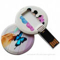 USB Flash Memory, Promotional USB Cards, Customized Shapes/Logos Accepted, Various Colors
